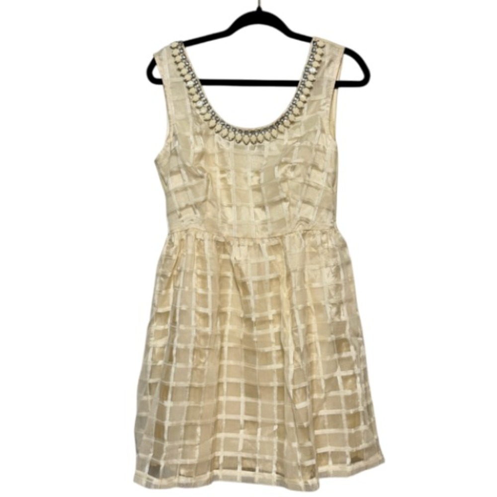 NWT Lucy Paris Sparkly Glamour Embellished Mini Dress Womens Large Clubwear Chic